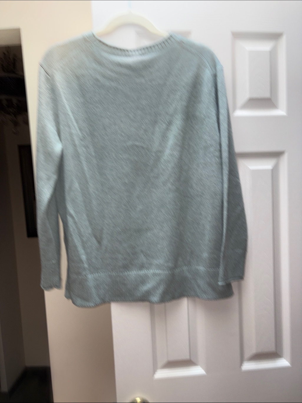Ella Moss Sweater Crewneck Pullover Sage Green Medium Nwt — image 8 of 8